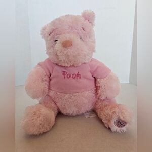 Think Pink Winnie The Pooh Plush Disney Store Exclusive 12” Vintage